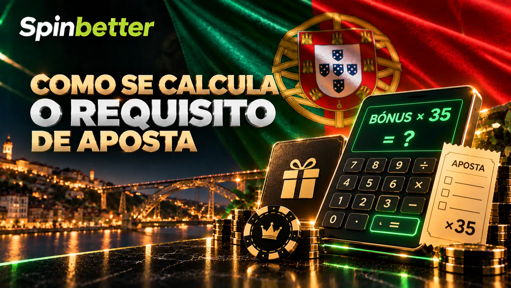 Cálculo do requisito de aposta do bónus na SpinBetter