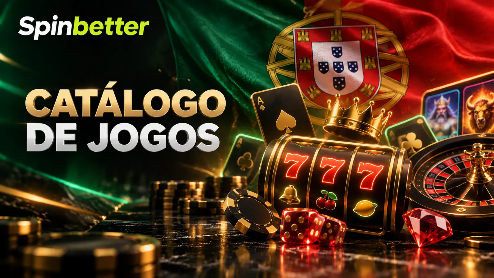 Catálogo de jogos disponível na SpinBetter