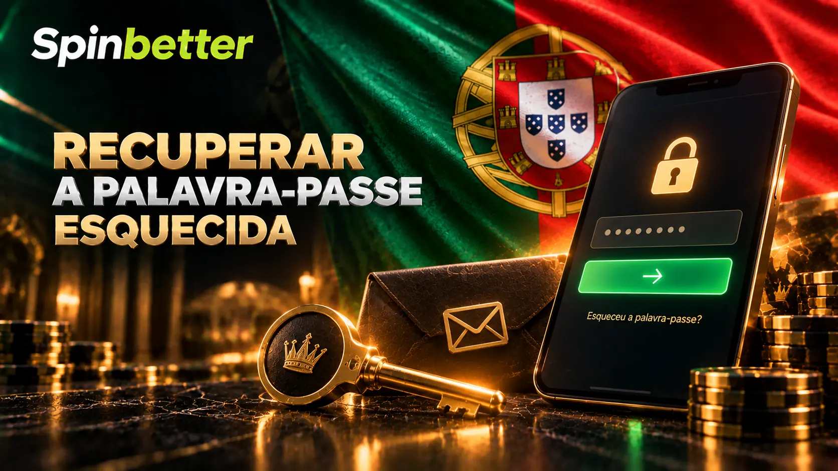 Recuperação da palavra-passe esquecida na SpinBetter